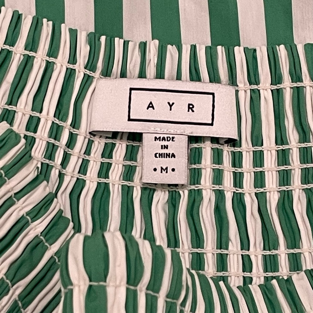 AYR poplin skirt smocked waist M - Picture 5 of 6